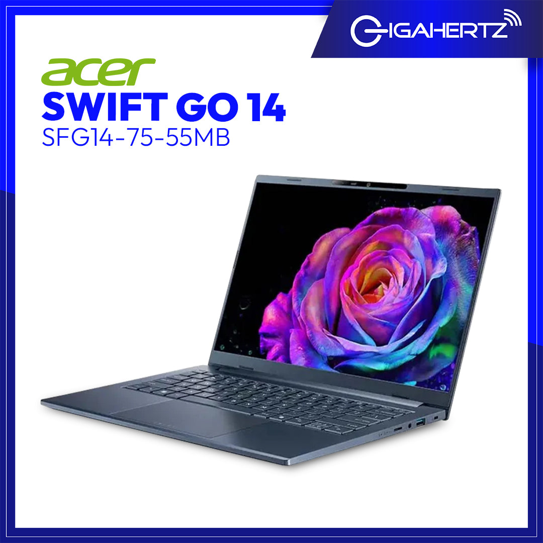 ACER SWIFT GO SFG14-75-55MB 14” WUXGA | Intel Core Ultra 5 processor | 16GB RAM | 512GB SSD | Intel® ARC™ Graphics 130V | Win11