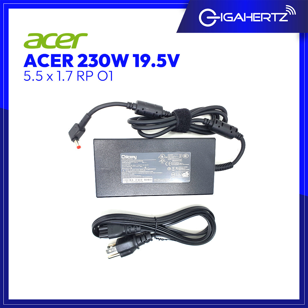 Acer Adapter 230W 19.5V 5.5 x 1.7 RP O1 | Gigahertz