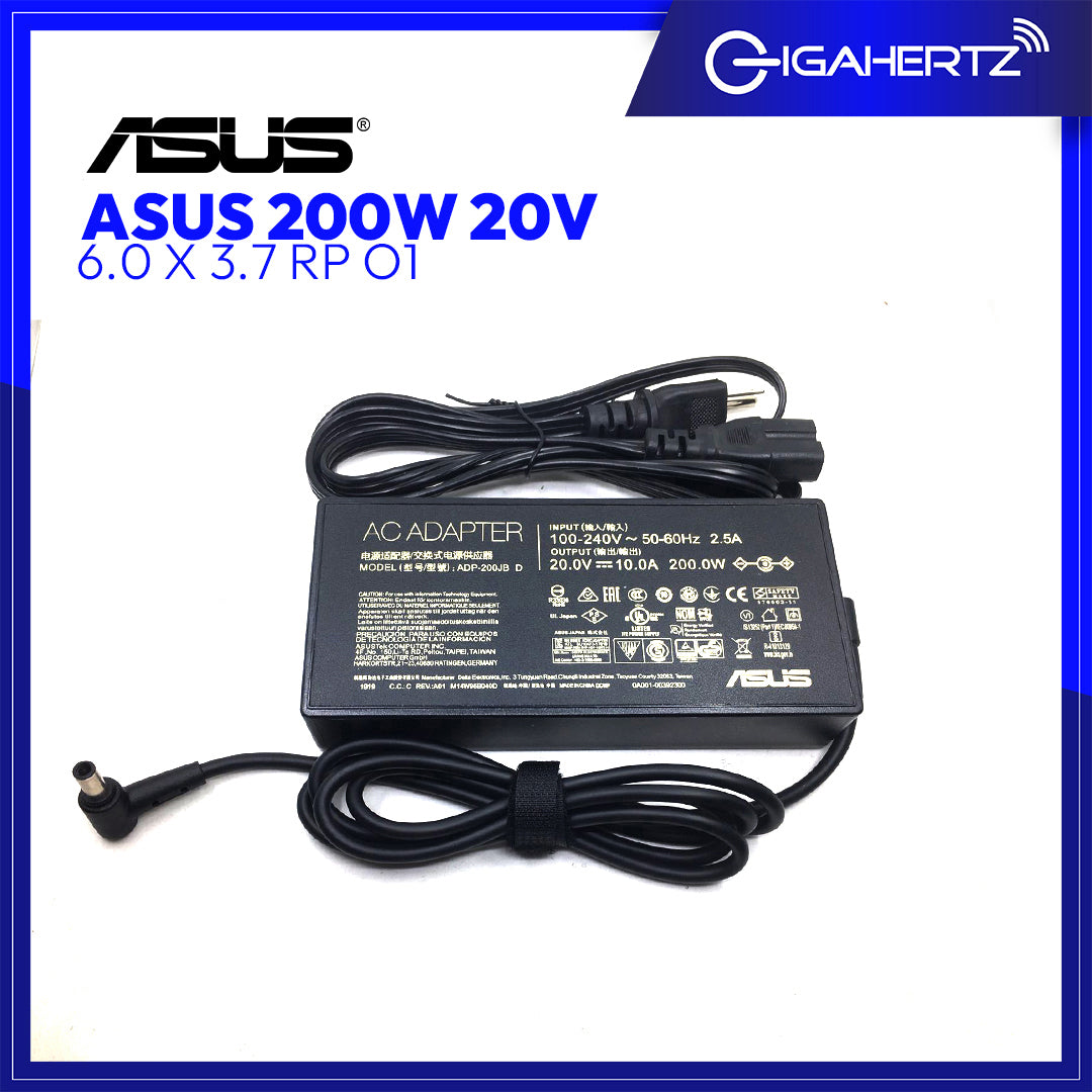 Asus 200W 20V 6.0 X 3.7 RP O1 | Gigahertz