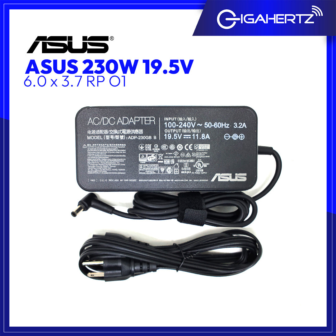 Asus Adapter 230W 19.5V 6.0 x 3.7 RP O1 | Gigahertz