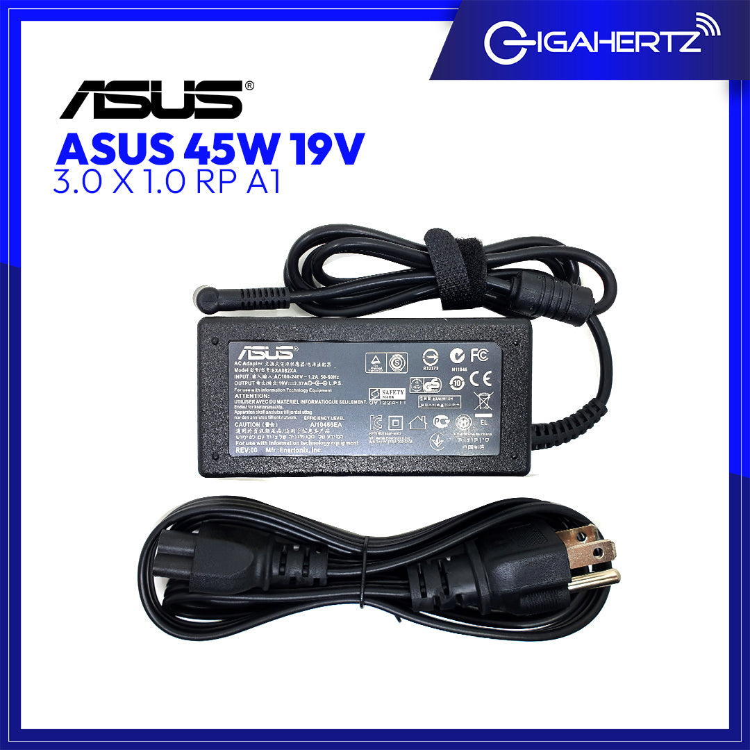 Asus Adapter 45W 19V 3.0 X 1.0 RP A1 | Gigahertz