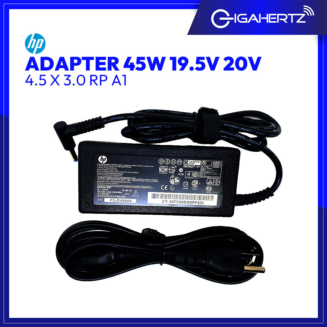 HP Adapter A1 45W 19.5V 4.5 X 3.0 | Gigahertz