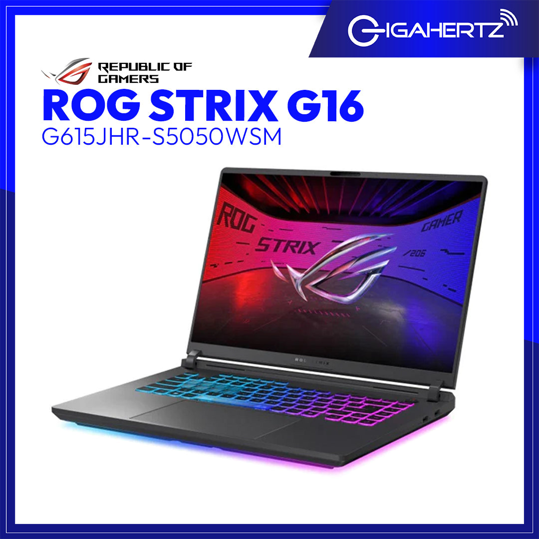 ASUS ROG Strix G16 G615JHR-S5050WSM | 16" WQXGA | Core i7-14650HX | NVIDIA GeForce RTX 5050 | 16GB RAM | 1TB SSD | WIN 11