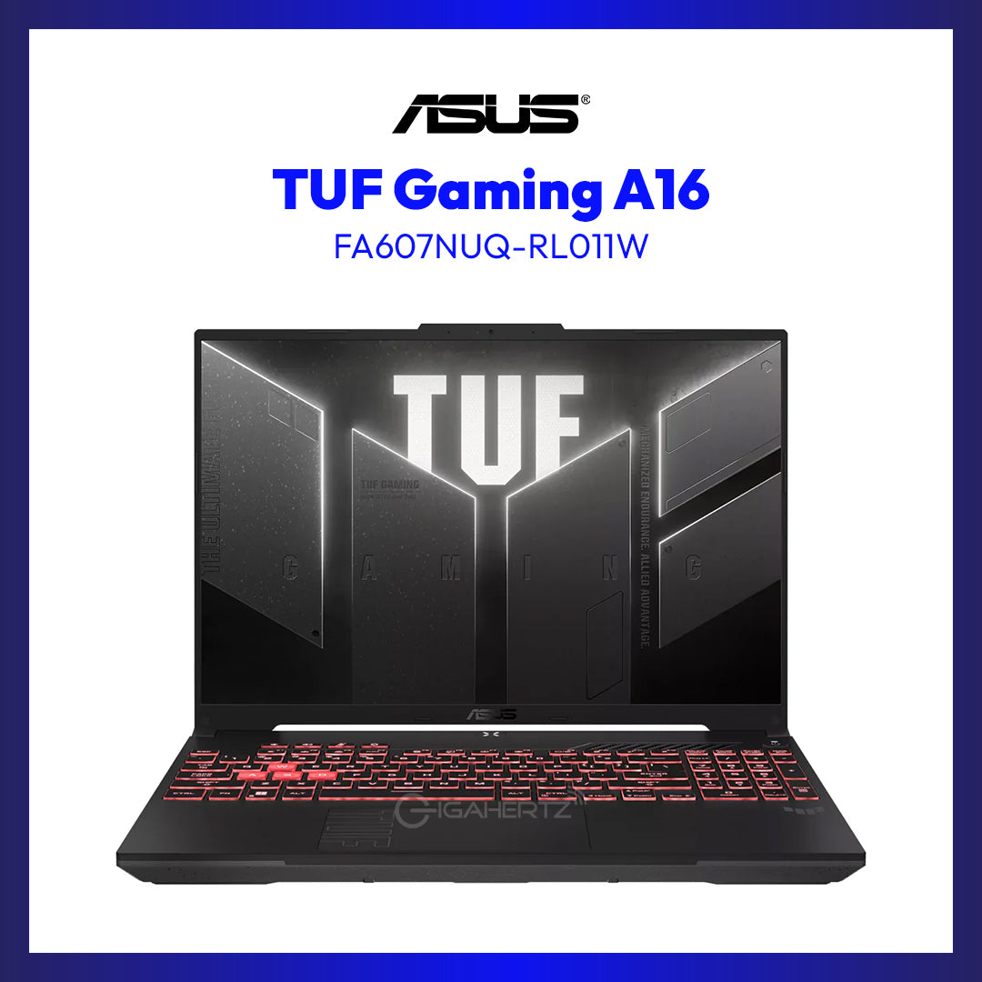 ASUS TUF Gaming A16 FA607NUQ-RL011W Laptop (Mecha Gray) | 16" FHD+ (1920x1200) 144Hz WUXGA | Ryzen 7 170 | 16GB RAM | 512GB SSD | RTX 4050 | Windows 11 Home