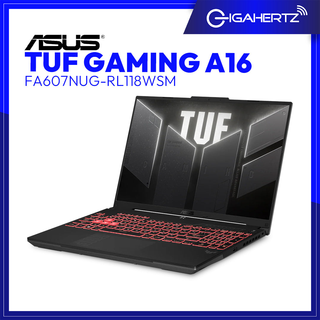 ASUS TUF Gaming A16 FA607NUG-RL118WSM | 16" WUXGA | AMD Ryzen 7 7445HS | GeForce RTX 4050 | 16GB RAM | 512GB SSD | WIN 11