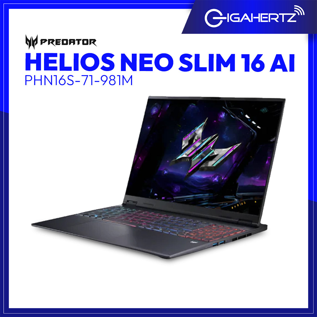 Acer Predator Helios Neo Slim 16 AI PHN16S-71-981M | 16" OLED | Intel Core Ultra 9 | GeForce RTX 5070 Ti | 32GB RAM | 1TB SSD | WIN 11 HOME