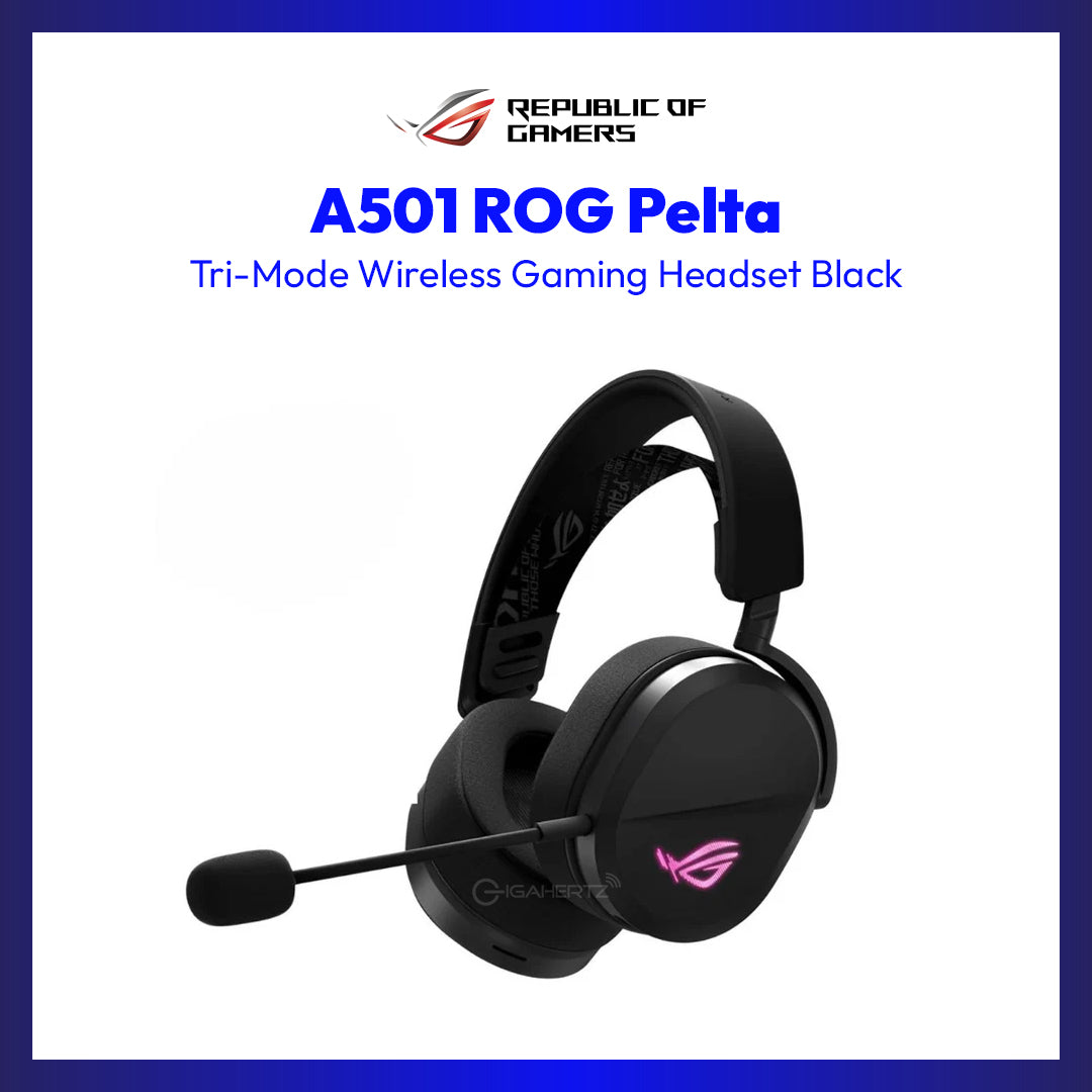 Asus A501 ROG Pelta Tri-Mode with ROG SpeedNova Wireless Gaming Headset (Black)