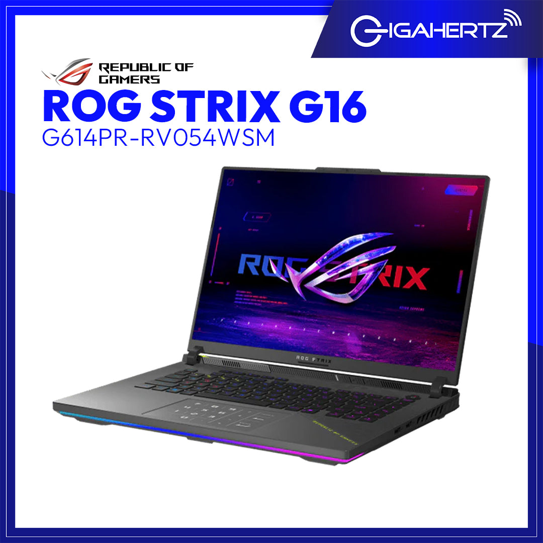 Asus ROG Strix G16 G614PR-RV054WSM | 16" WUXGA | Ryzen™ 9 8940HX | RTX™ 5070 Ti | 16 GB RAM | 1 TB SSD | WIN 11