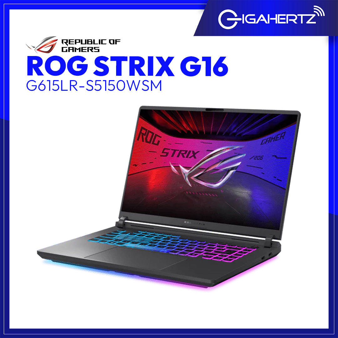 Asus ROG Strix G16 G615LR-S5150WSM | 16" WQXGA | Intel Core Ultra 9 Processor 275HX | RTX 5070 Ti | 16 GB RAM | 1 TB SSD | WIN 11