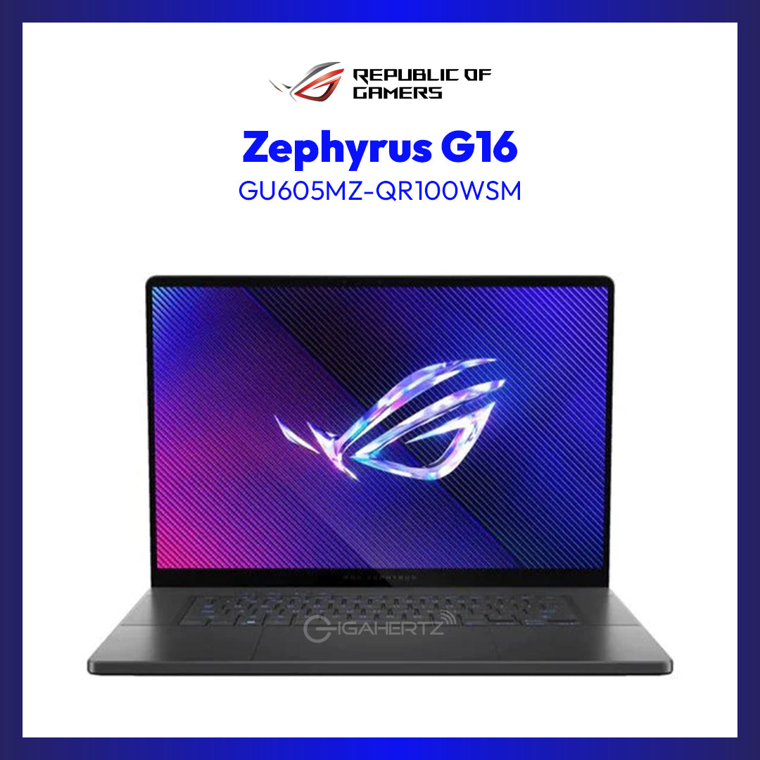 Asus ROG Zephyrus G16 GU605MZ-QR100WSM | 16" WQXGA | Ultra 9 185H | GeForce RTX 4080 | 32GB RAM | 2TB SSD | WIN 11