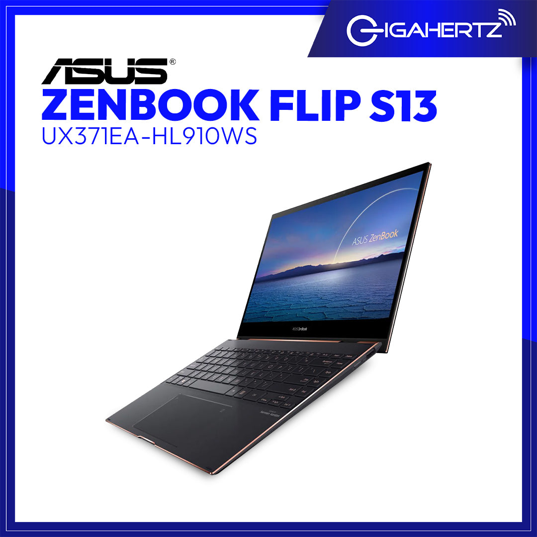 Asus Zenbook Flip S13 UX371EA-HL910WS | 13.3" | Intel i7 | Intel Iris Graphics | 16GB LPDDR4 RAM | 1TB M.2 NVMe SSD | WIN 11 | - CLEARANCE