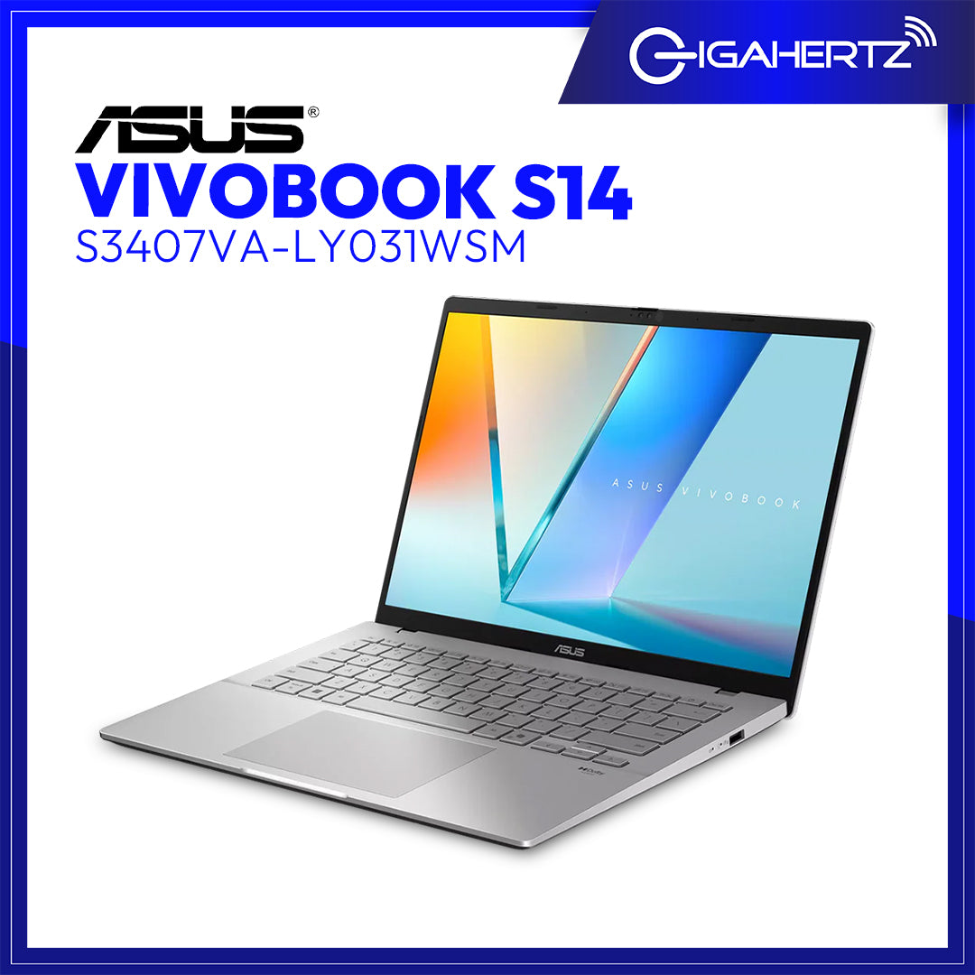 Asus Vivobook S14 S3407VA-LY031WSM | Intel Core i5-13420H 2.1 GHz Processor | 16GB DDR5 RAM | 512GB M.2 NVMe PCIe 4.0 SSD | 14Inch WUXGA (1920 x 1200) | Intel UHD Graphics