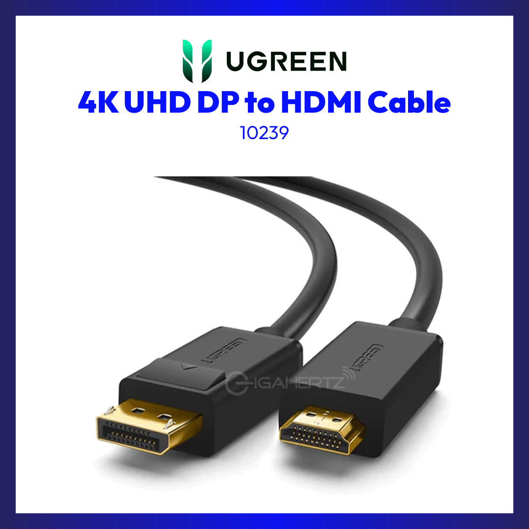 UGREEN 10239 4K UHD DP to HDMI Cable 1.5-Meters