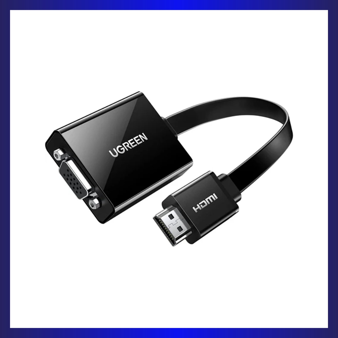 UGreen HDMI To VGA Converter with Audio - 25cm (Black)