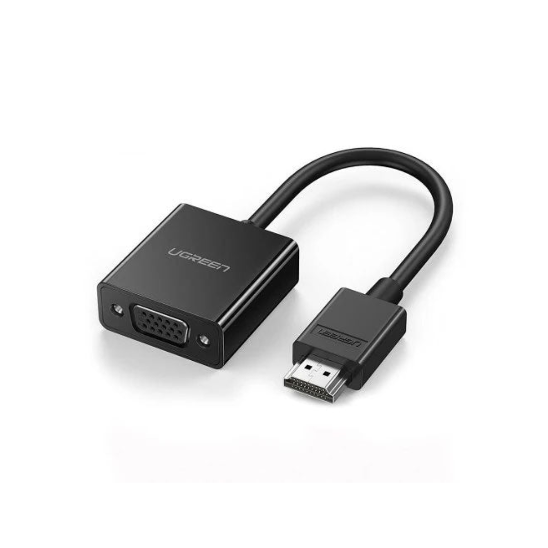 UGreen HDMI To VGA Converter with Audio - 25cm (Black)