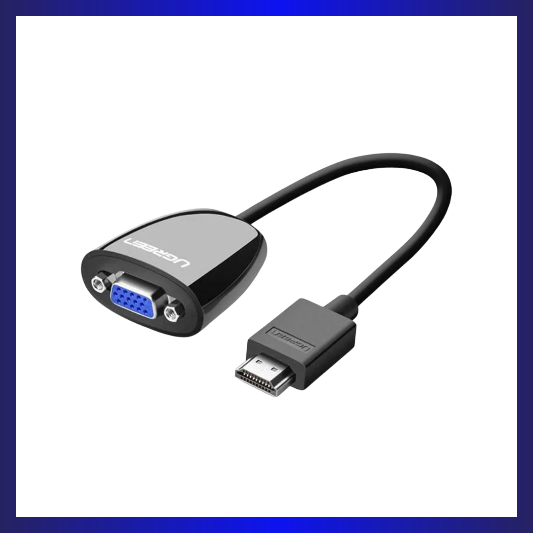 UGREEN HDMI Male To VGA Converter 25CM (Black)