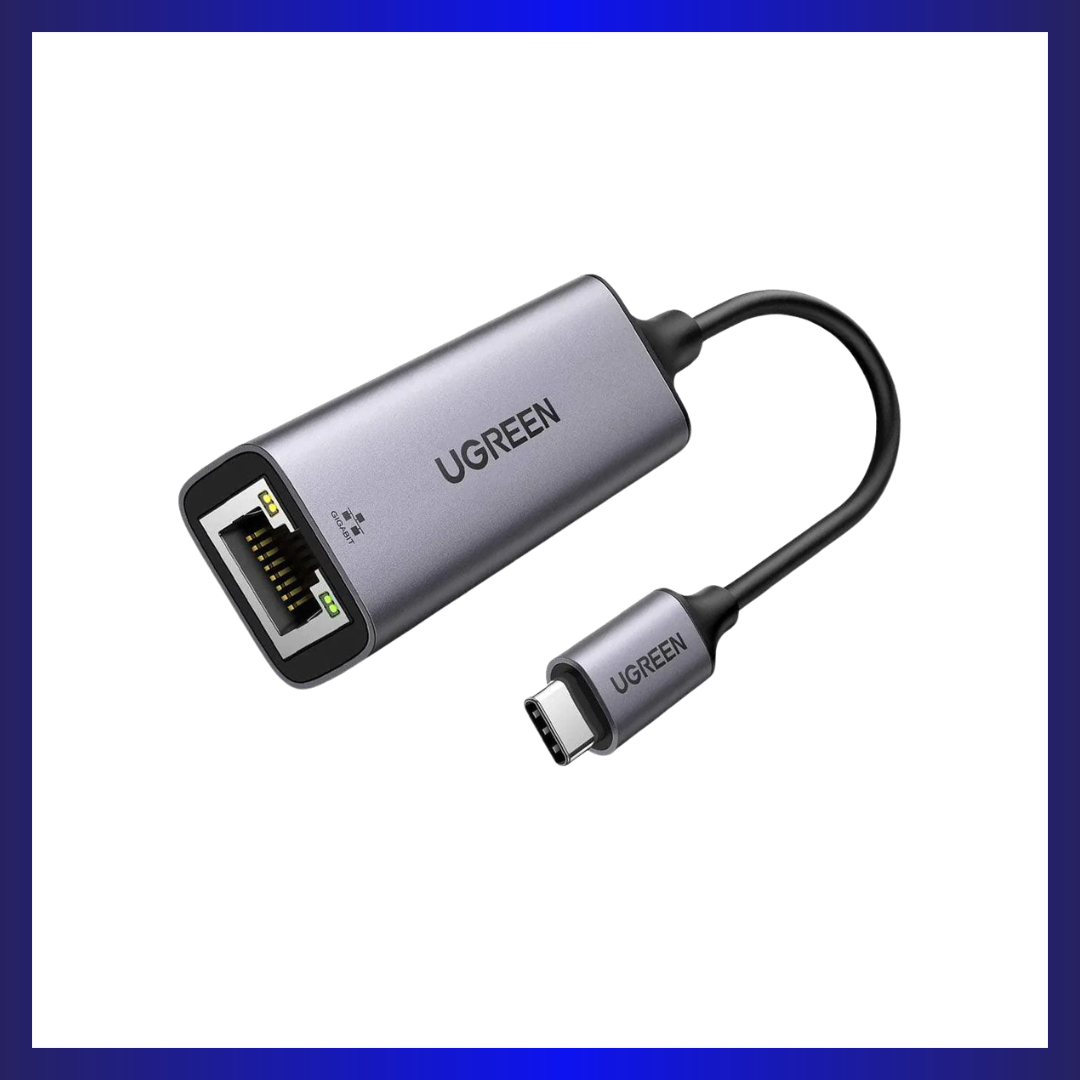 UGREEN USB-C 3.1 Gen1 To Gigabit Ethernet Adapter 10CM (SPACE GRAY)