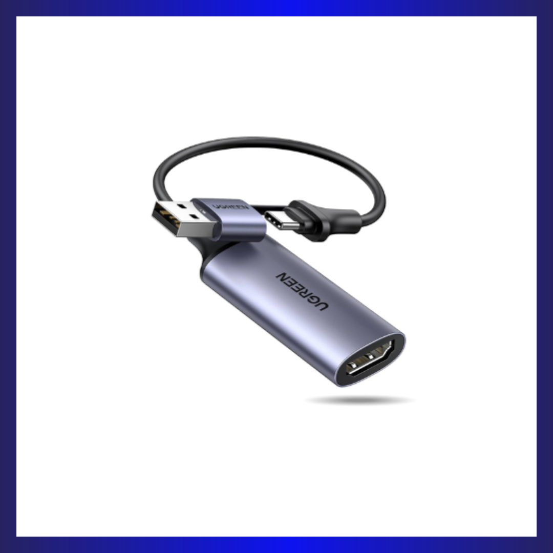 UGREEN USB 1080p Video Capture Device 10cm (Blue) (CM489/40189)