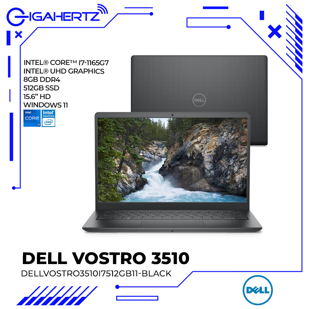 Dell Vostro 3510 Intel i7 1165G7 512GB 15.6" HD Laptop