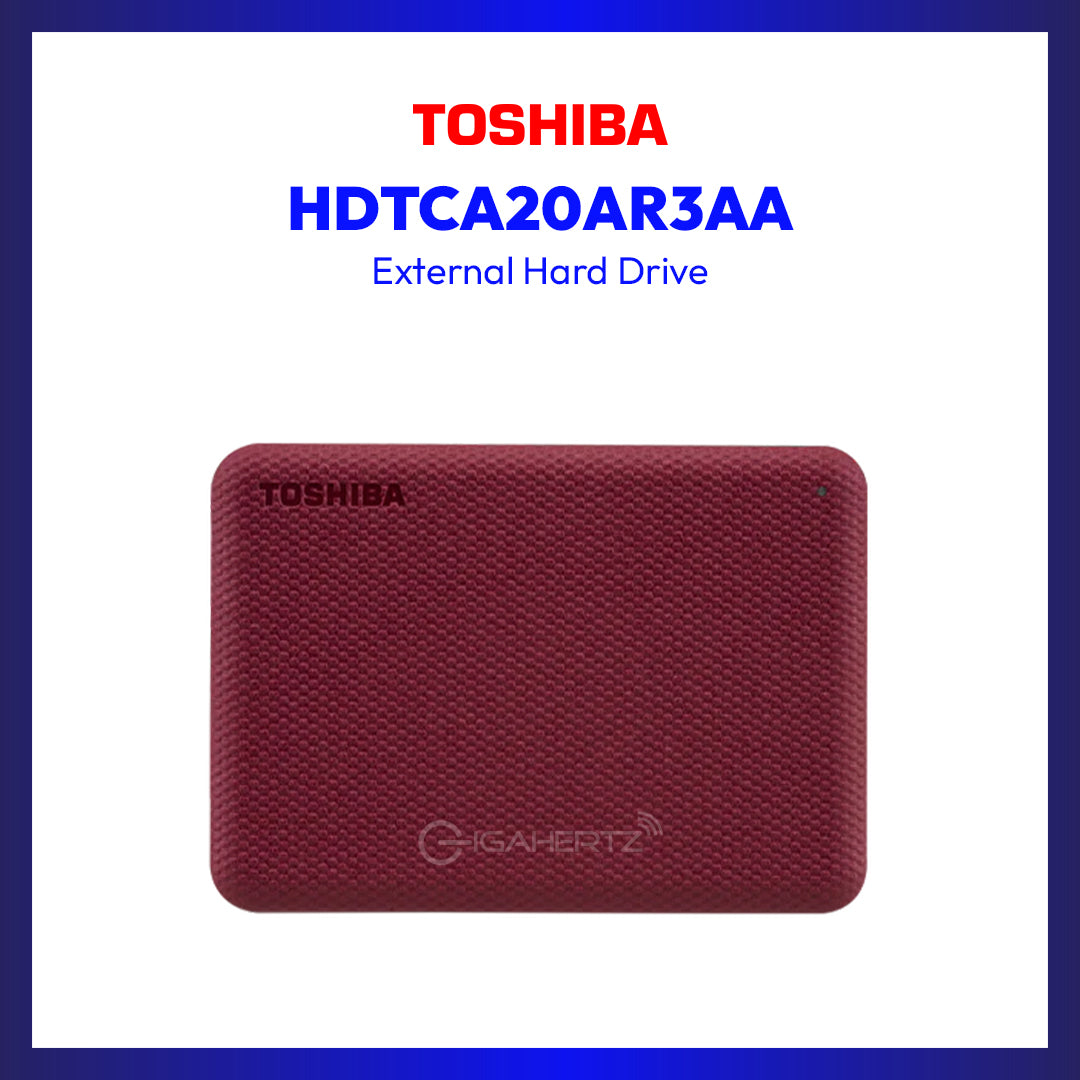 Toshiba HDD HDTCA20AR3AA 2TB USB 3.0 (Red)
