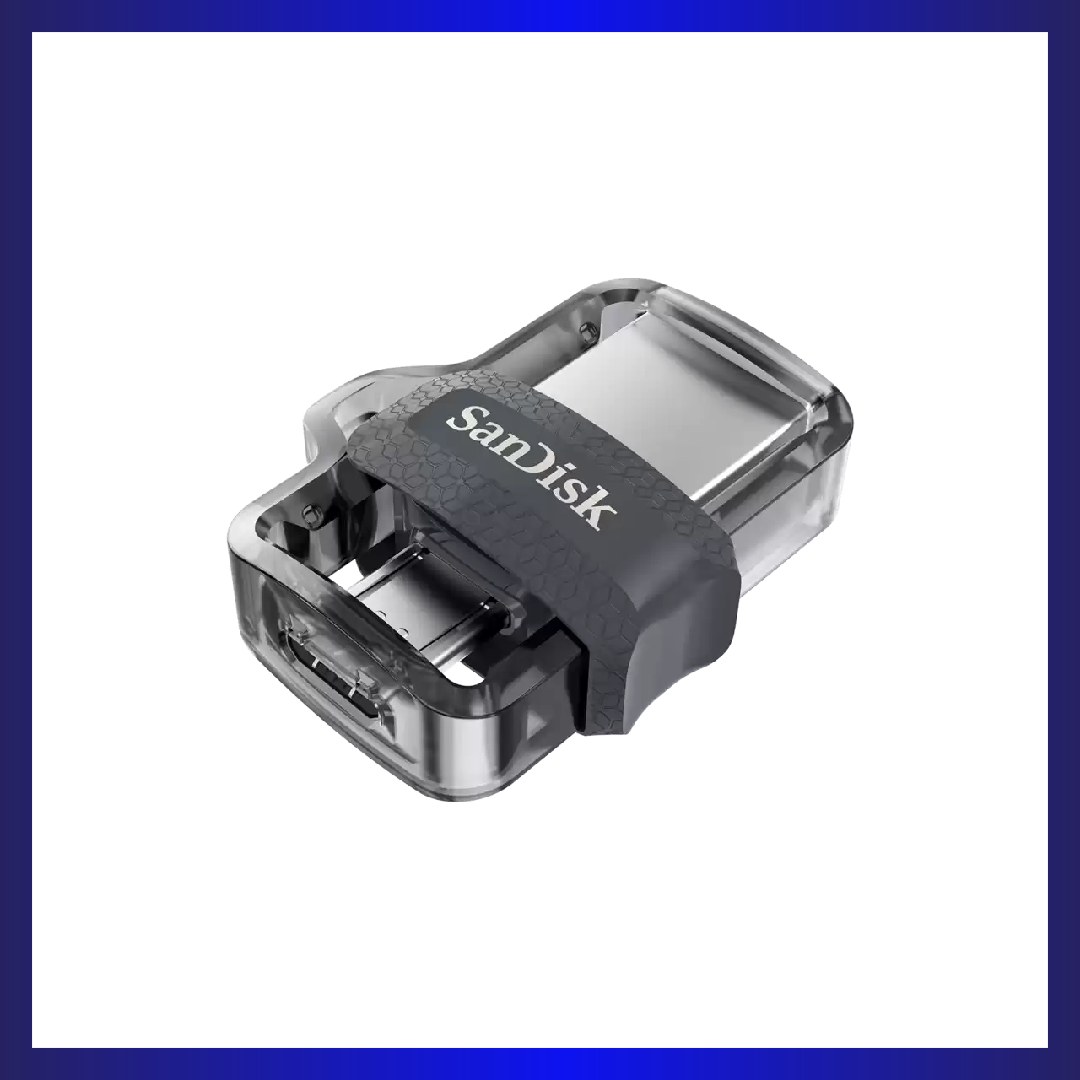 SanDisk Ultra 16GB Dual USB Drive m3.0 with Micro-USB OTG (Black)