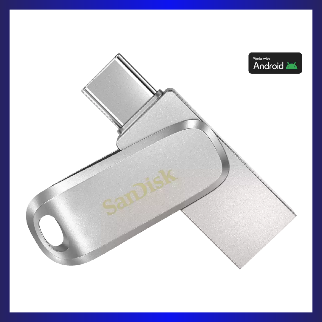 SanDisk Ultra Dual Drive Luxe 32GB USB Type-C Flash Drive (Silver)