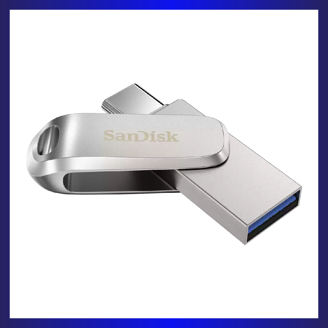 SanDisk Ultra Dual Drive Luxe 32GB USB Type-C Flash Drive (Silver)