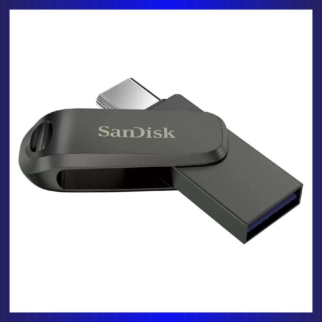 SanDisk Ultra Dual Drive Luxe 128GB USB Type-C Flash Drive (Dark Grey)