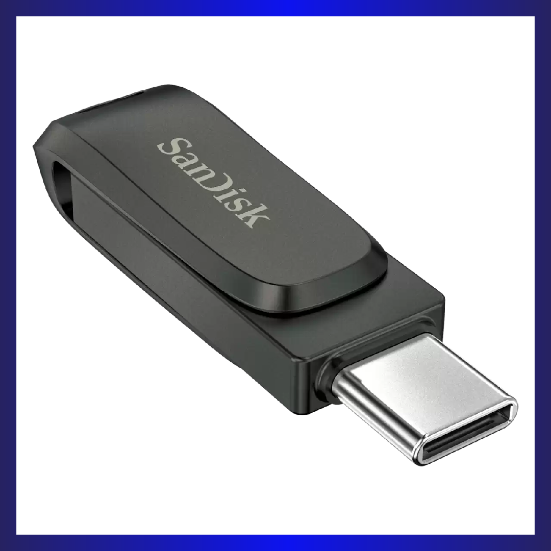 SanDisk Ultra Dual Drive Luxe 128GB USB Type-C Flash Drive (Dark Grey)