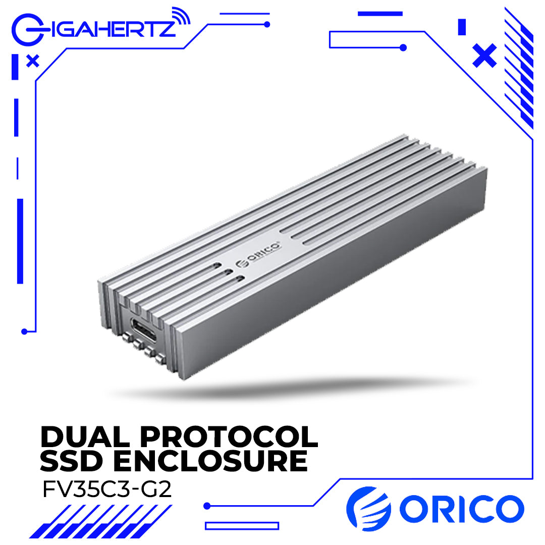 Orico USB3.2 Gen2 Type-C M.2 NVMe/NGFF (SATA) Dual Protocol SSD Enclosure