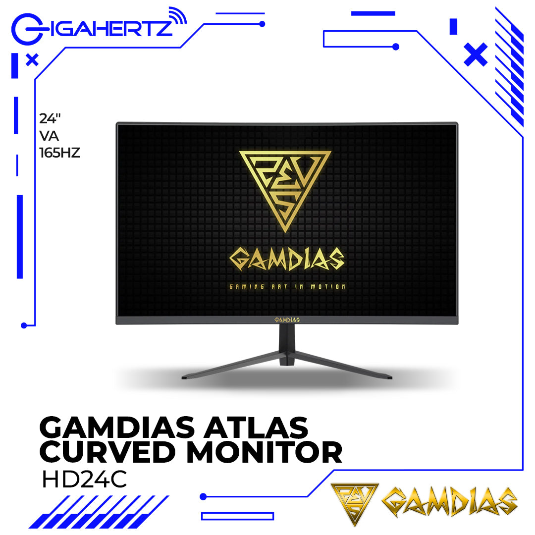 Gamdias Atlas HD24C 24″ Curved 165HZ Monitor