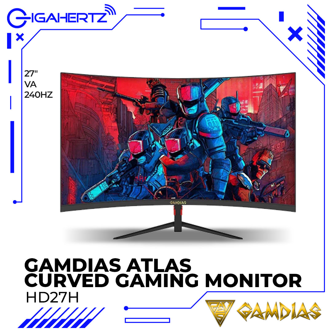 Gamdias Atlas HD27H 27" 240Hz VA Curved Gaming Monitor
