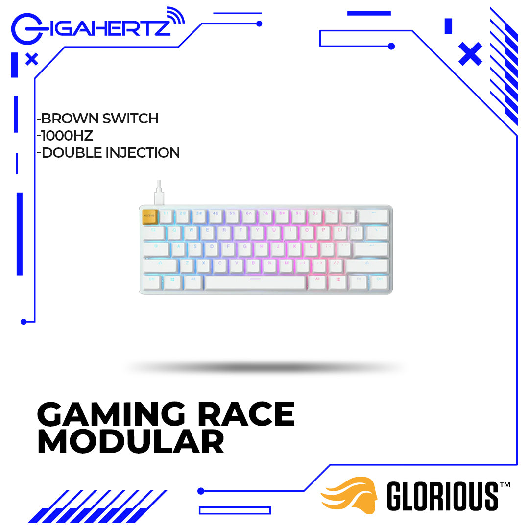 Glorious Gaming Race Modular Mechanical Keyboard GMMK (Compact) (Brown Switches)