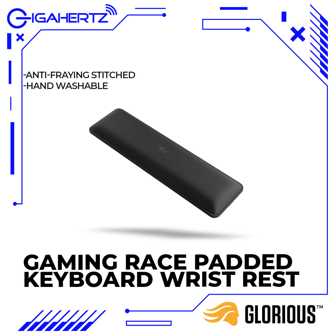 Glorious Gaming Race Padded Keyboard Wrist Rest Fits TENKEYLESS REGULAR GWR-87