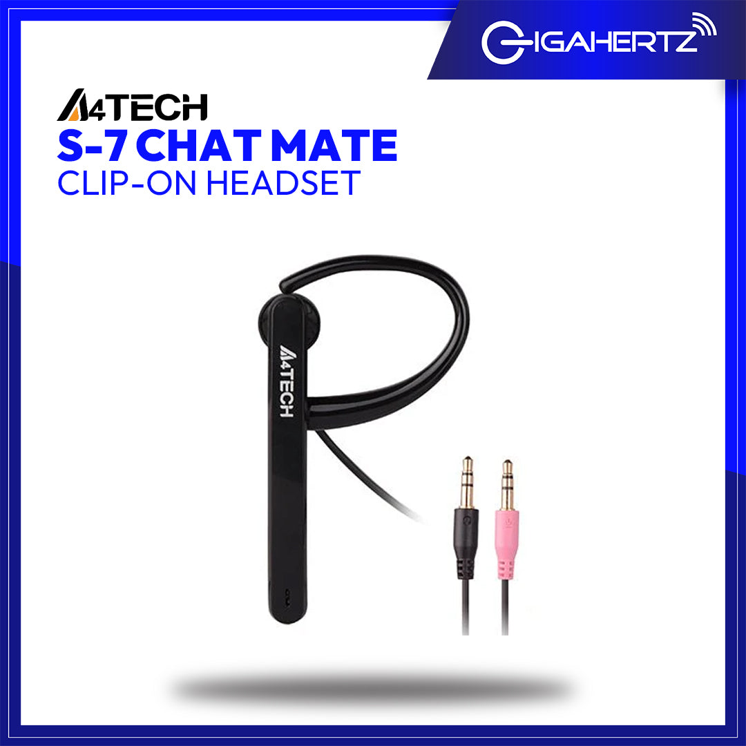 A4Tech S - 7 Chat Mate Clip - On Headset | Gigahertz