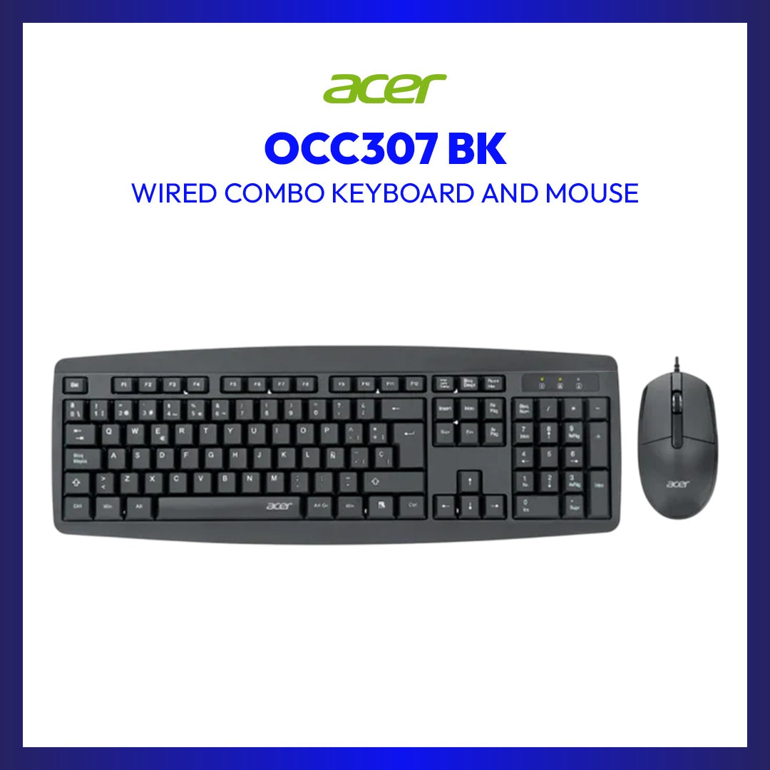 Acer OCC307 BK Wired Combo Keyboard and Mouse