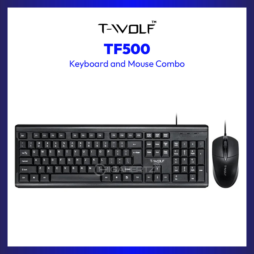 T-WOLF TF500 Keyboard and Mouse Combo USB Wired