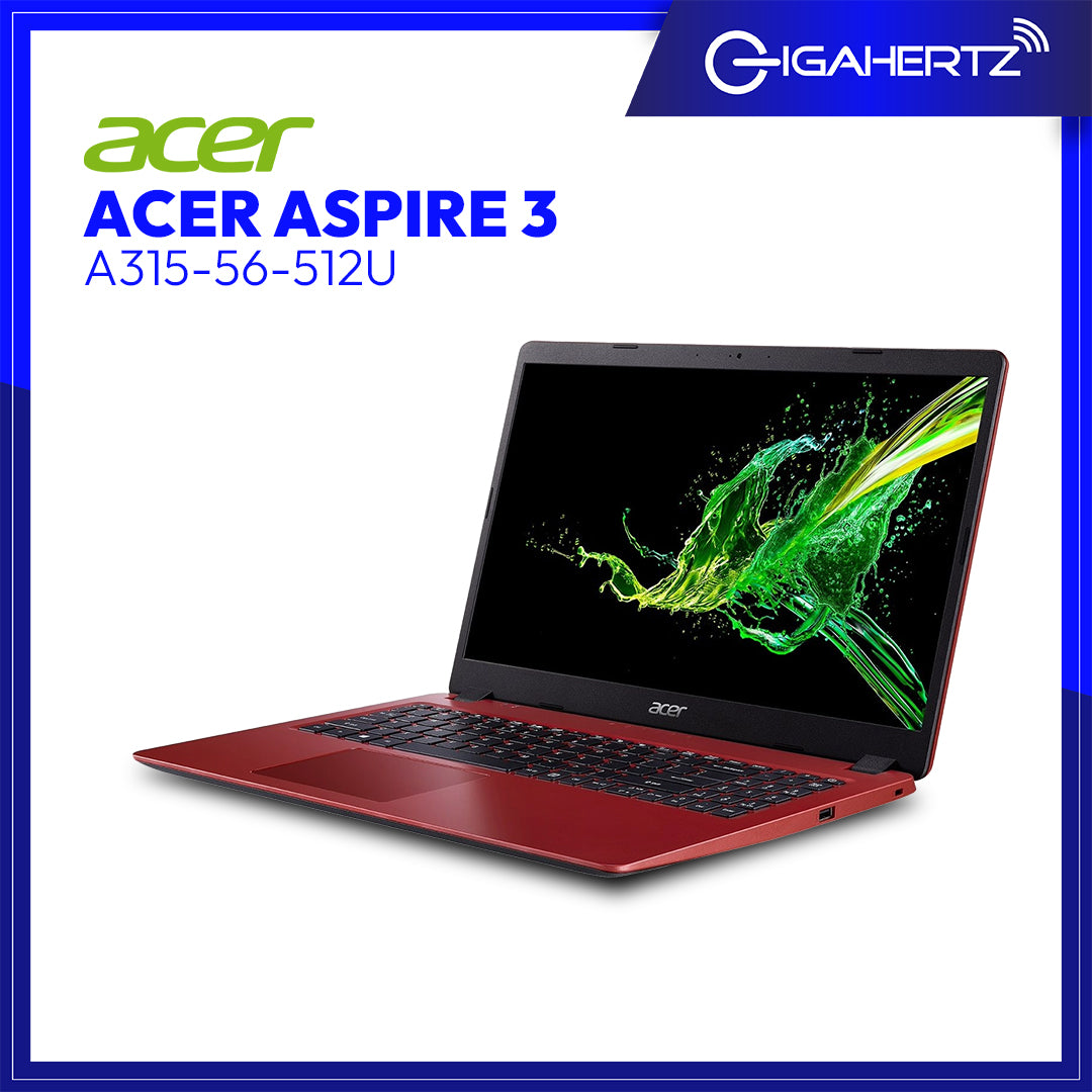 Acer Aspire 3 A315 - 56 - 512U | 15.6" HD | i5 - 1035G1 | UHD Graphics | 8GB RAM | 512GB SSD | WIN 11 | Laptop Tiangge | Gigahertz