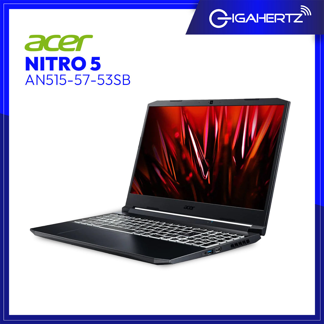 Acer Nitro 5 AN515 - 57 - 53SB | 15.6" FHD | i5 - 11400H | GeForce RTX 3050 Ti | 8GB RAM | 512GB SSD | WIN 11 | Gigahertz