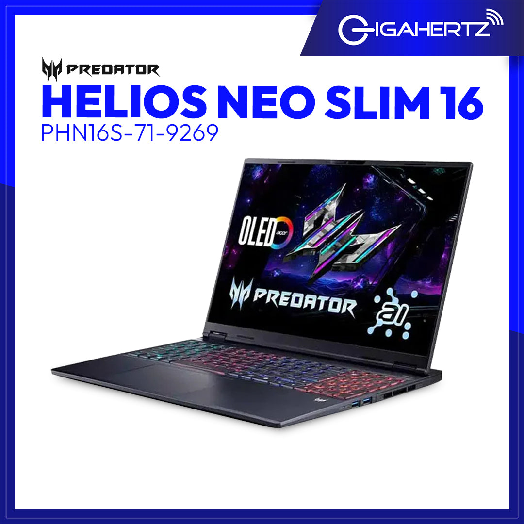 Acer Helios Neo Slim 16 PHN16S-71-9269 | 16″ WQXGA | Intel Core Ultra 9 275HX | GeForce RTX 5070 | 32GB RAM | 1TB SSD | WIN 11