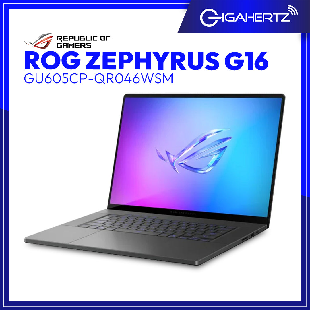 ASUS ROG Zephyrus G16 GU605CP-QR046WSM (Gray) | 16" OLED | Intel Core Ultra 9 | NVIDIA GeForce RTX 5070 | 32GB RAM | 1TB SSD | WIN 11