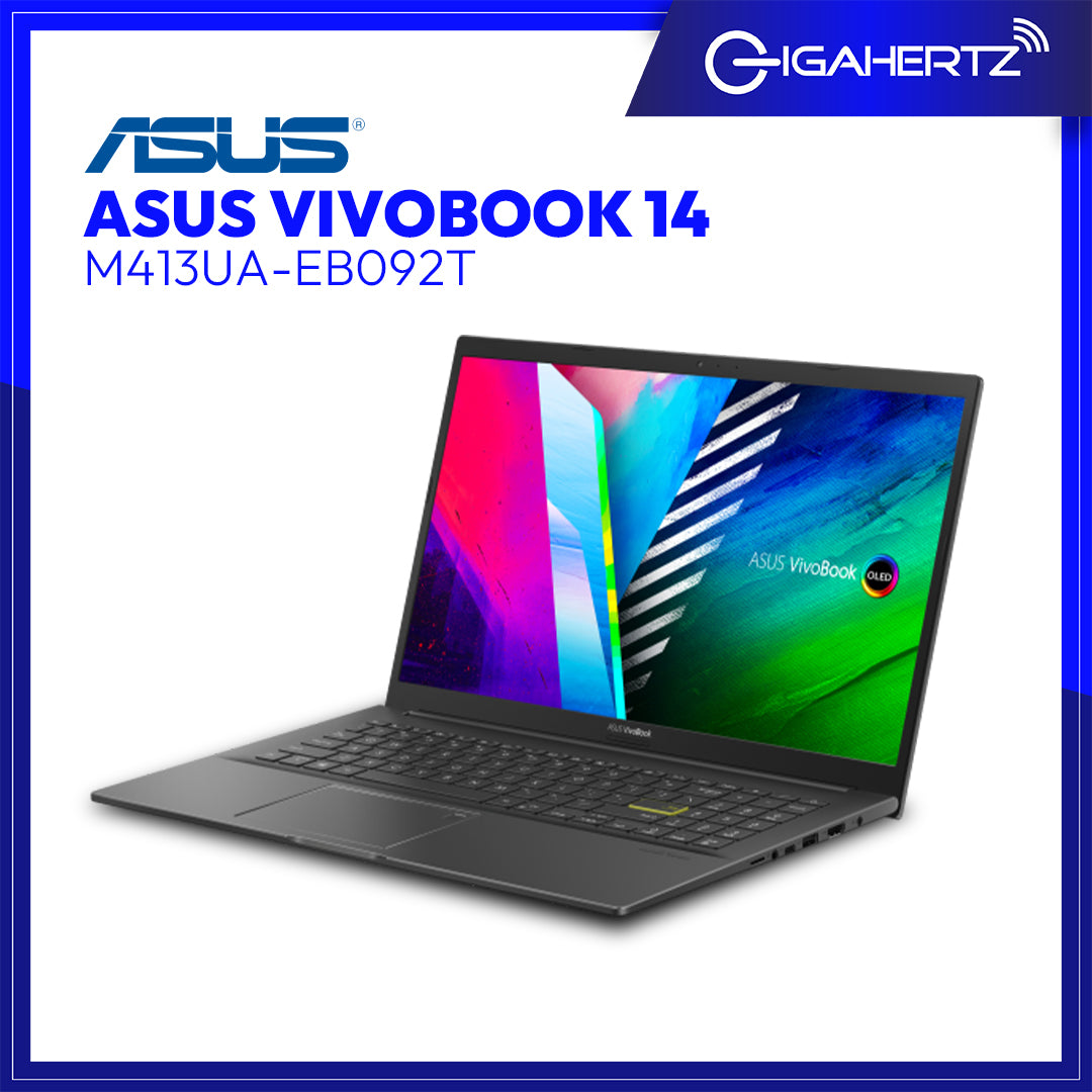 Asus VivoBook 14 M413UA - EB092T | 14" FHD | Ryzen 5 5500U | Radeon Graphics | 8GB RAM | 512GB SSD | WIN 11 | Gigahertz
