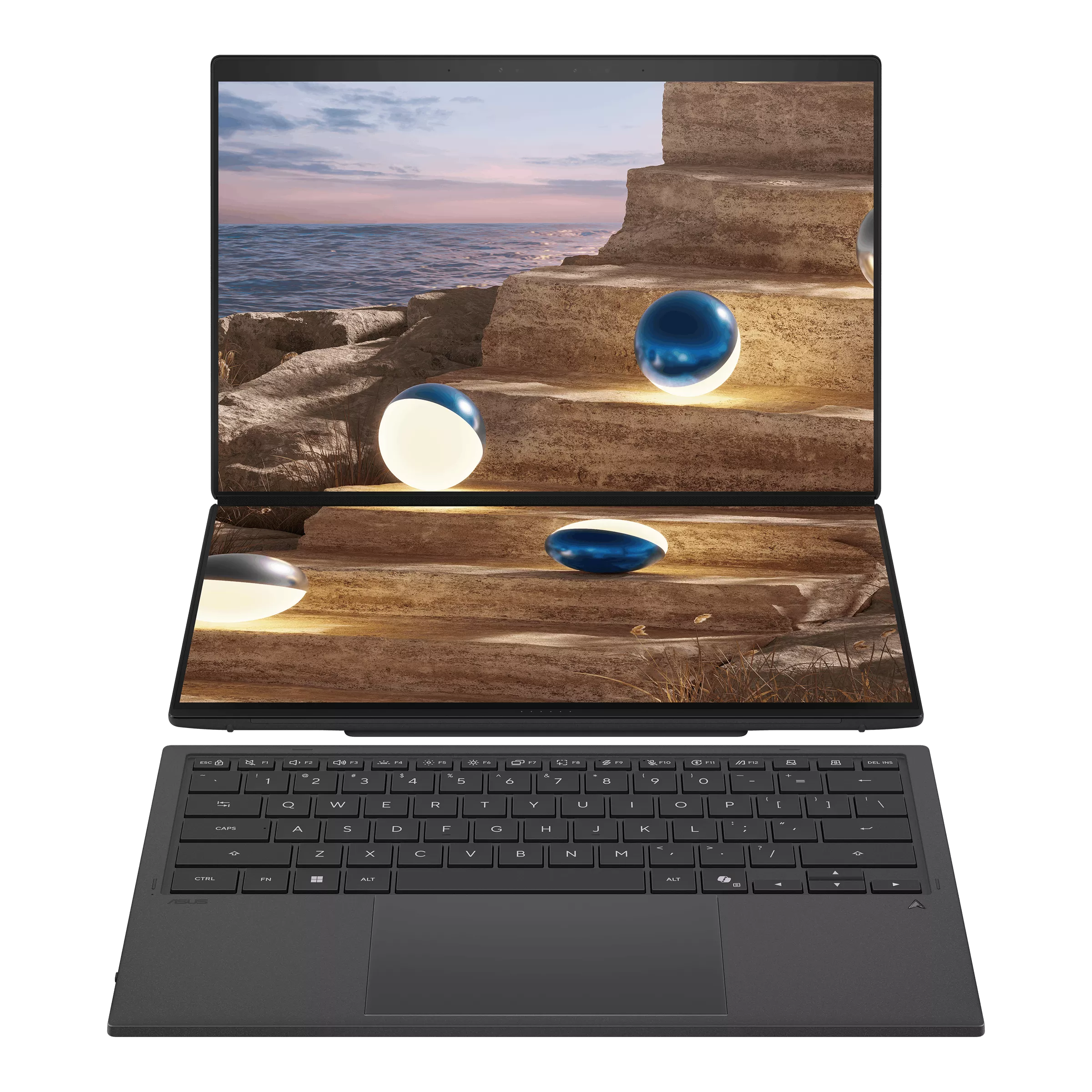 Asus Zenbook DUO UX8407AA-SN152WSM | 14inch 3K Touch | Intel Core Ultra 9 386H | 32GB RAM | 1TB SSD | Intel Arc | WIN11