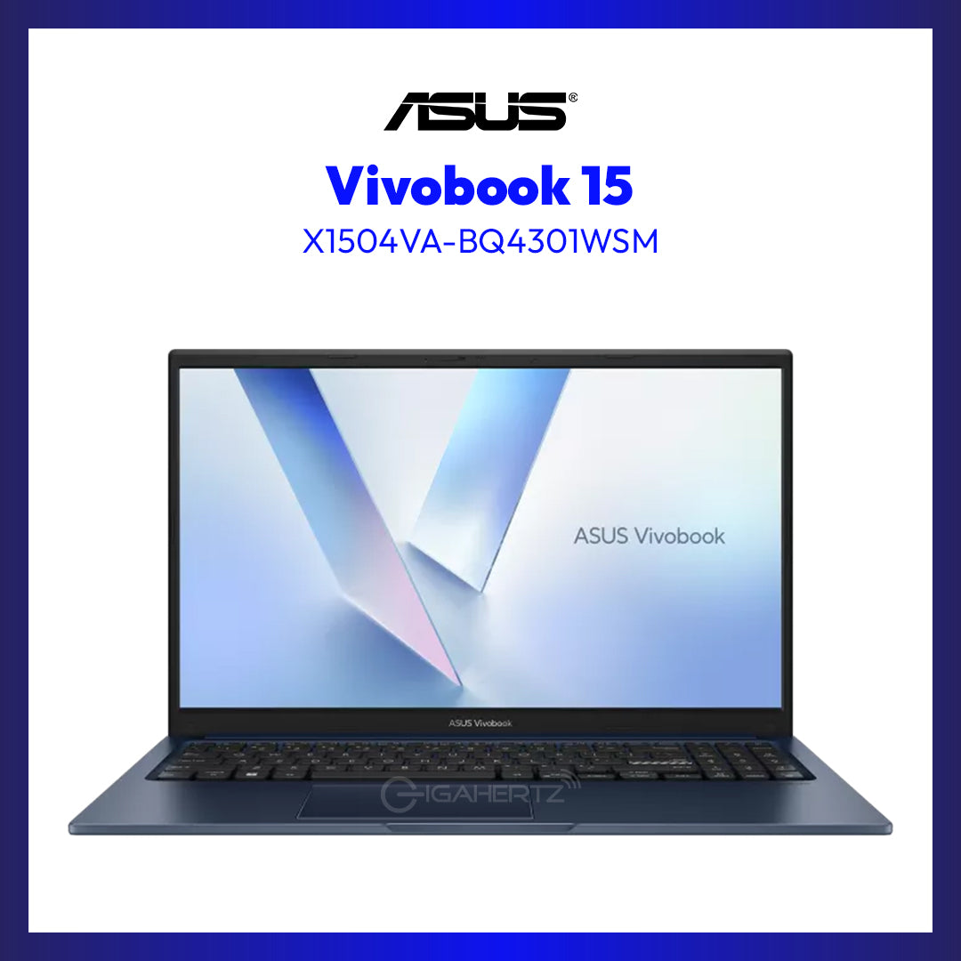 Asus Vivobook 15 X1504VA (Quiet Blue) | 15.6" FHD (1920x1080) | 8GB RAM | 512GB SSD | Intel Core 3 100U | Windows 11