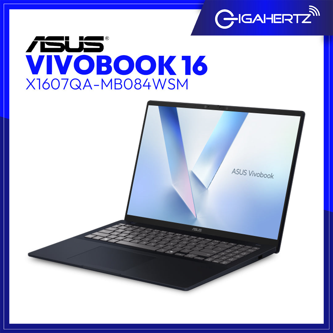 Asus Vivobook 16 X1607QA-MB084WSM | 16" WUXGA | Snapdragon X X1 26 100 | Qualcomm Adreno GPU | 16GB RAM | 512GB SSD | WIN 11