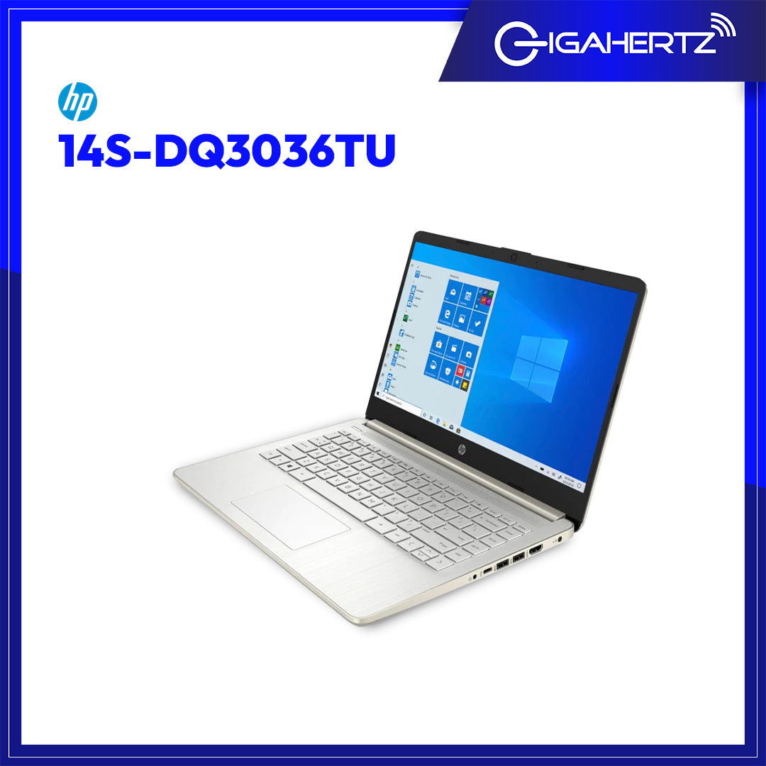HP 14S - DQ3036TU 14" Student Laptop | 14" HD | Pentium Silver N6000 | UHD Graphics | 8GB RAM | 256GB SSD | WIN 11 | Gigahertz