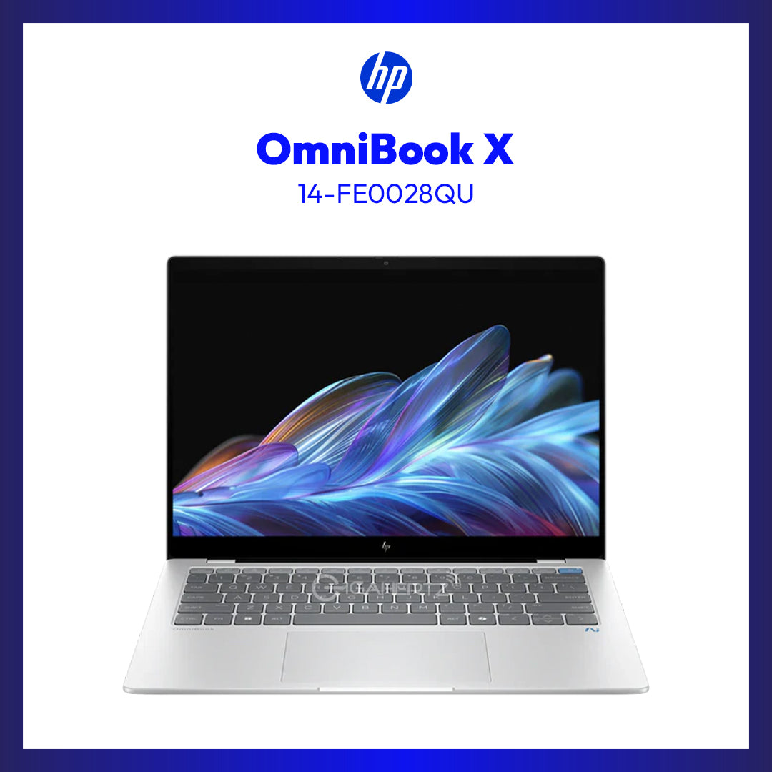 HP OmniBook X Laptop - 14-FE0028QU | 14inch 2.2K | Snapdragon X Elite X1E-78-100 | 32GB | 1TB | Adreno GPU | WIN11
