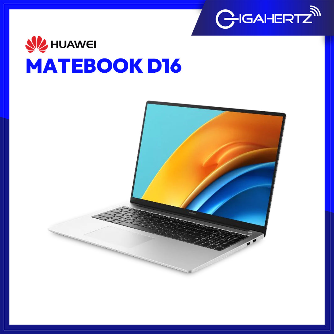Huawei MateBook D16 | 16" IPS | i5 - 12450H | UHD Graphics | 16GB RAM | 512GB SSD | WIN 11 | Gigahertz