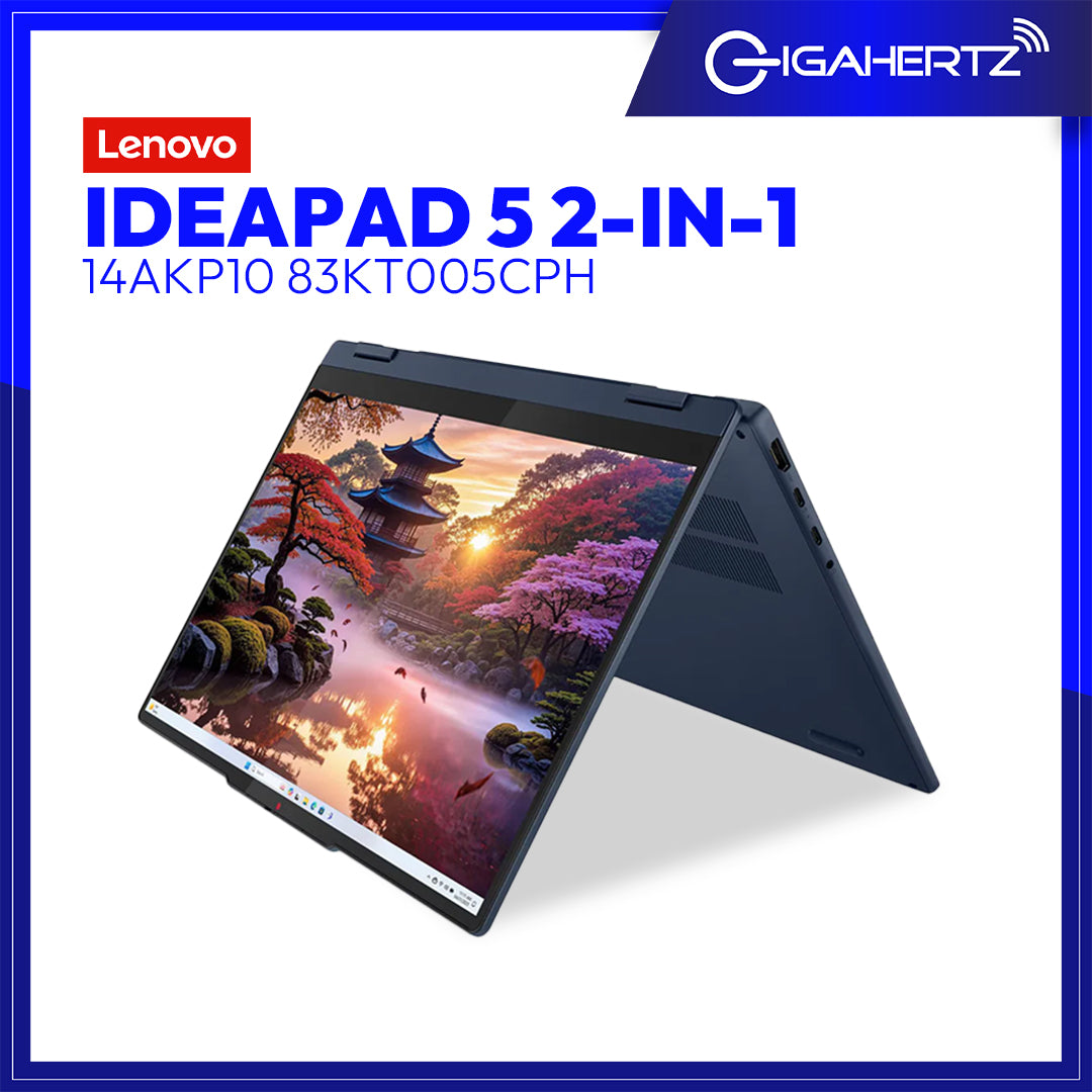 Lenovo IdeaPad 5 2-in-1 14AKP10 83KT005CPH | 14" WUXGA IPS | AMD Ryzen™ AI 5 | 16GB Soldered LPDDR5x-7500 | 1TB SSD | WIN11