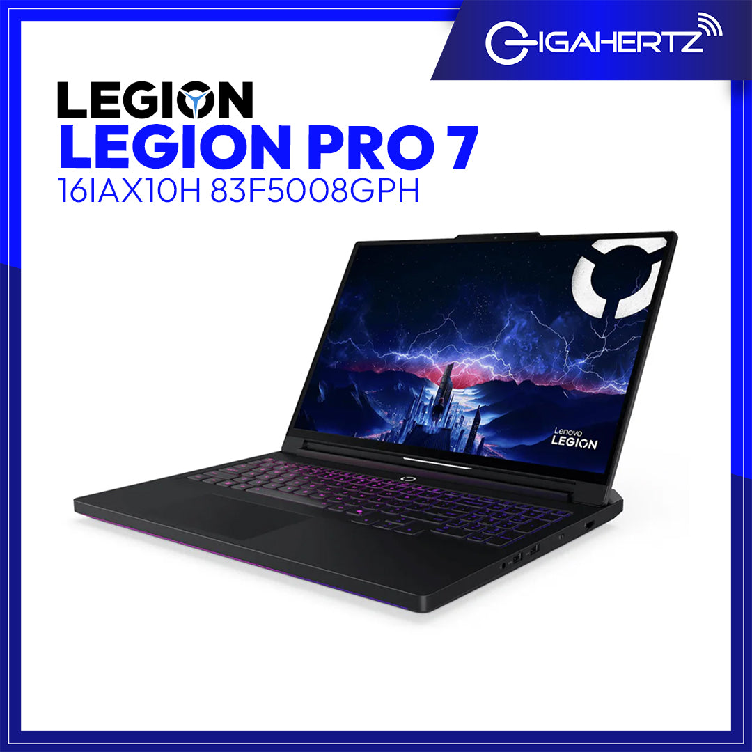Lenovo Legion Pro 7 16IAX10H 83F5008GPH | 16" OLED | Intel Core Ultra 9 275HX | GeForce RTX™ 5080 | 64 GB RAM | 1 TB SSD | WIN 11